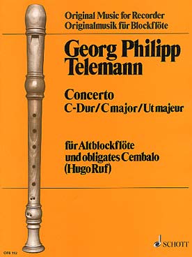 Illustration de Concerto en do M pour flûte à bec alto