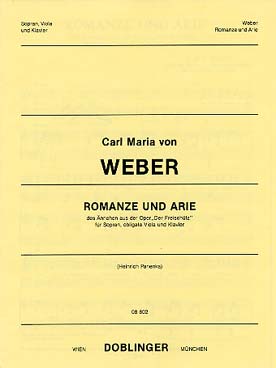 Illustration de Romance et Arie extrait de Freischütz pour soprano, viola, piano