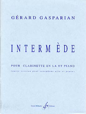 Illustration de Intermède pour clarinette en la