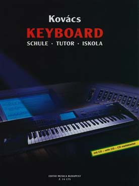 Illustration de Méthode de clavier avec CD (texte  anglais, allemand et hongrois)