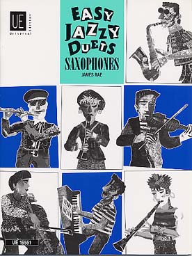 Illustration de Easy Jazzy saxophone duets  (AA ou TT ou AT)    