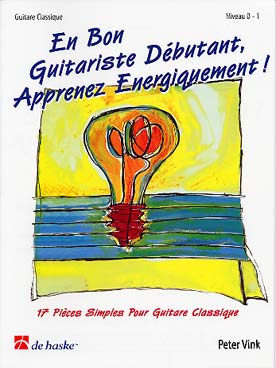 Illustration de En bon guitariste débutant, apprenez énergiquement ! 17 pièces simples