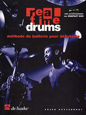 Illustration de Real time drums - Vol. 1 : Méthode pour débutants, techniques de batterie par l'étude des styles