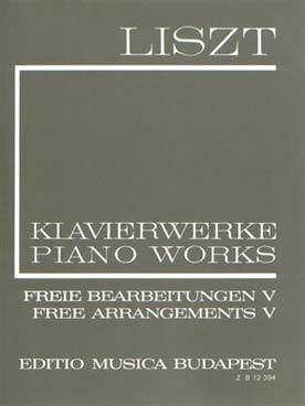 Illustration de Transcriptions et arrangements Vol. 5 : Auber, Bellini, Donizetti, Krov, Mendelssohn, Meyerbeer, Mozart - Broché