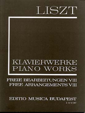 Illustration de Transcriptions et arrangements Vol. 8 : Auber, Chopin, Conradi, Erkel, Dessauer, Donizetti, Weber... - Broché