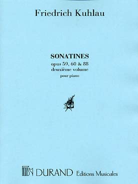 Illustration de Sonatines (éd. Durand) - Vol. 2 : op. 59, 60 et 88