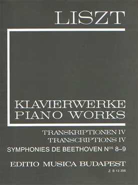 Illustration de Transcriptions et arrangements Vol. 19 : Symphonies de Beethoven N° 8-9 - Broché