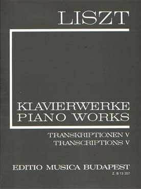 Illustration de Transcriptions vol. 20, série II - Lieder von Franz Schubert, Ouverture   de l'opéra Guillaume Tell de  Gioachino Rossini 