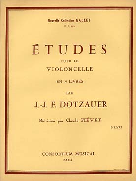 Illustration dotzauer etudes pour violoncelle vol. 2