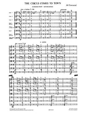 Illustration de PLAYSTRINGS : musique pour orchestre de jeunes instrumentistes à cordes Facile 3 : TOWNSEND Circus comes to town - Conducteur