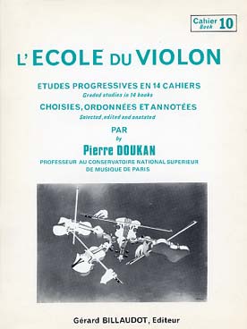 Illustration de L'École du violon, études progressives - Vol. 10
