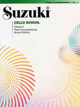 Illustration de SUZUKI Cello School (édition révisée) - Vol. 3 accompagnement piano