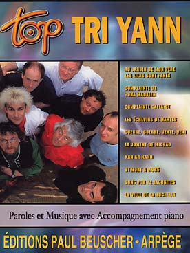 Illustration de Collection TOP : édition simplifiée avec ligne mélodique +accords clavier/guitare - TOP Tri Yann