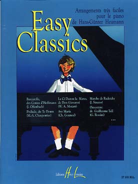 Illustration de EASY CLASSICS, arrangements très faciles de Heumann : Offenbach, Mozart, Gounod, Strauss, Rossini...