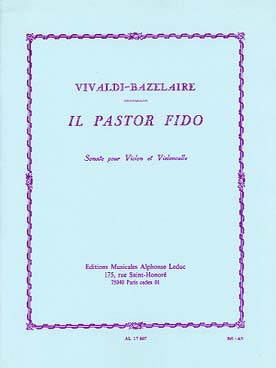 Illustration de Il pastor el fido op. 13 pour violon et violoncelle