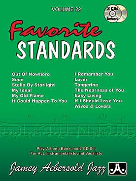 Illustration de AEBERSOLD : approche de l'improvisation jazz tous instruments avec CD play-along - Vol. 22 : 13 Favorite standards