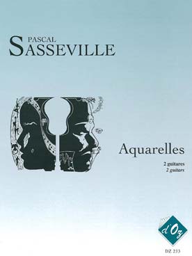 Illustration de Aquarelles : 19 pièces de Bach, Beethoven, Chopin, Sasseville... arrangées en duo élève et professeur