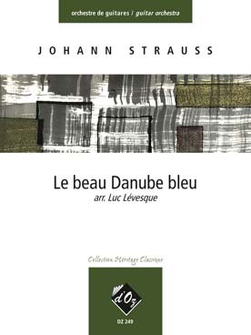 Illustration strauss j beau danube bleu orch guitares