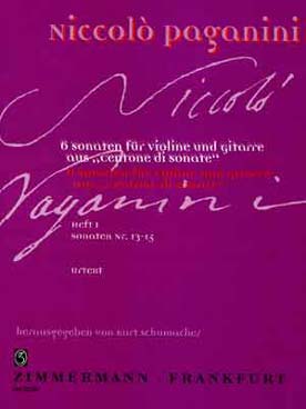 Illustration de 6 Sonates des "Centone di Sonate" - Vol. 1 : Sonates 13 à 15