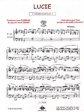 Illustration de Lucie (arr. piano solo Bourgès-Rouhaut)