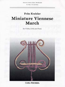 Illustration de Miniature Viennese March pour violon, violoncelle et piano