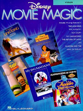 Illustration de DISNEY MOVIE MAGIC : 14 airs de films de Disney (Le Roi Lion, Pocahontas, Toy story, Aladdin...)