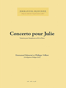 Illustration de Concerto pour Julie (saxophone ténor)    