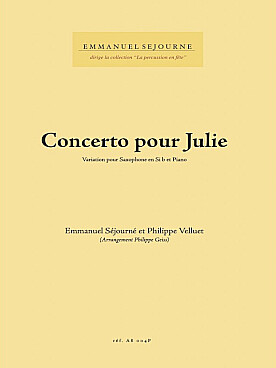 Illustration sejourne concerto pour julie saxo tenor