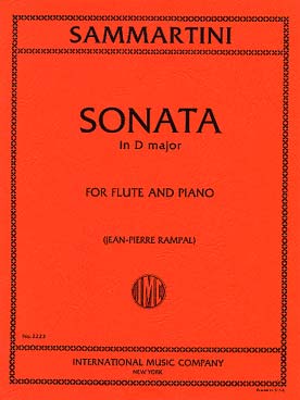 Illustration de Sonate en ré M (sol M) (tr. Rampal)
