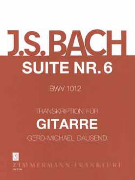 Illustration de Suites pour violoncelle - N° 6 BWV 1012 (tr. Dausend)