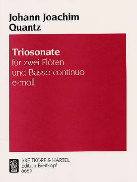 Illustration de Triosonate en mi m pour 2 flûtes et basse continue