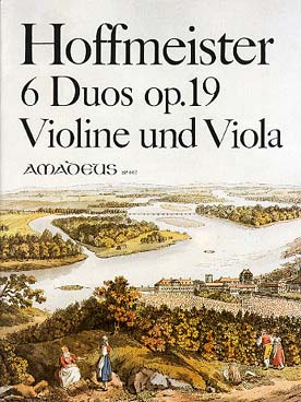 Illustration hoffmeister duos op. 19 (6) violon/alto