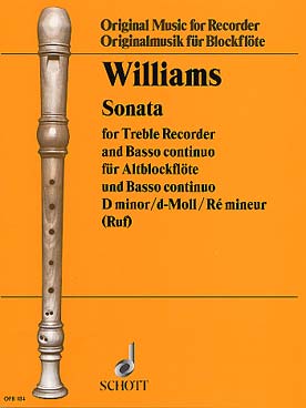 Illustration de Sonata en ré m pour flûte à bec alto