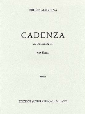 Illustration maderna cadenza de "dimension iii"