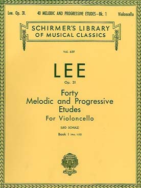Illustration de 40 Études mélodiques op. 31 - éd. Schirmer vol. 1