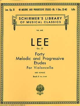 Illustration de 40 Études mélodiques op. 31 - éd. Shirmer vol. 2
