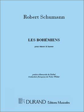 Illustration de Les Bohémiens op. 29/3 pour chœur à 4 voix mixtes et piano - Voix d'hommes et piano