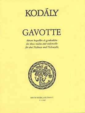 Illustration de Gavotte pour 3 violons et violoncelle