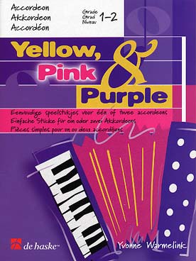Illustration warmelink yellow, pink & purple