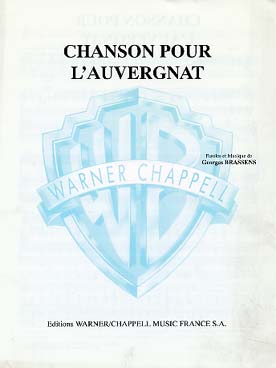 Illustration de Chanson pour l'auvergnat (P/V)