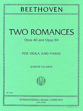 Illustration beethoven romances op. 40 et 50 * alto *