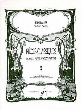 Illustration de PIÈCES CLASSIQUES pour timbales - Vol. 5 : difficile
