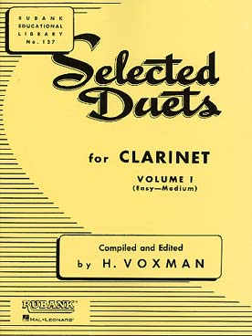 Illustration de Selected duets for clarinet - Vol. 1
