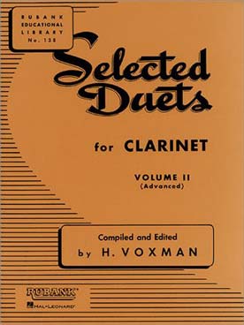 Illustration de Selected duets for clarinet - Vol. 2