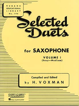 Illustration de Selected duets for saxophone - Vol. 1