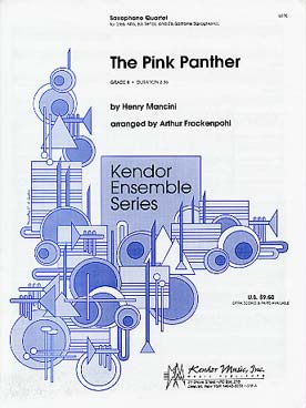 Illustration de La Panthère rose, arr. Frackenpohl pour quatuor de sax AATB