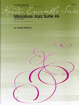 Illustration de Miniature jazz suite pour quatuor de sax (AATB) - Vol. 6
