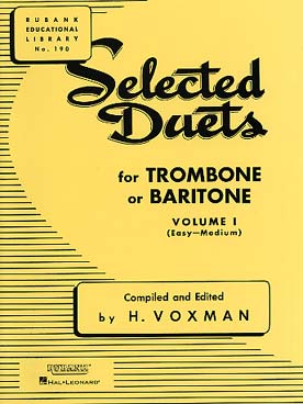 Illustration de Selected duets for trombone - Vol. 1 (easy-medium)