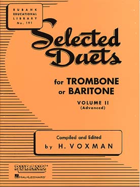 Illustration de Selected duets for trombone - Vol. 2 (advanced)