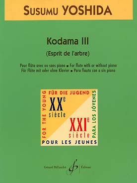Illustration de Kodama III pour flûte avec ou sans piano